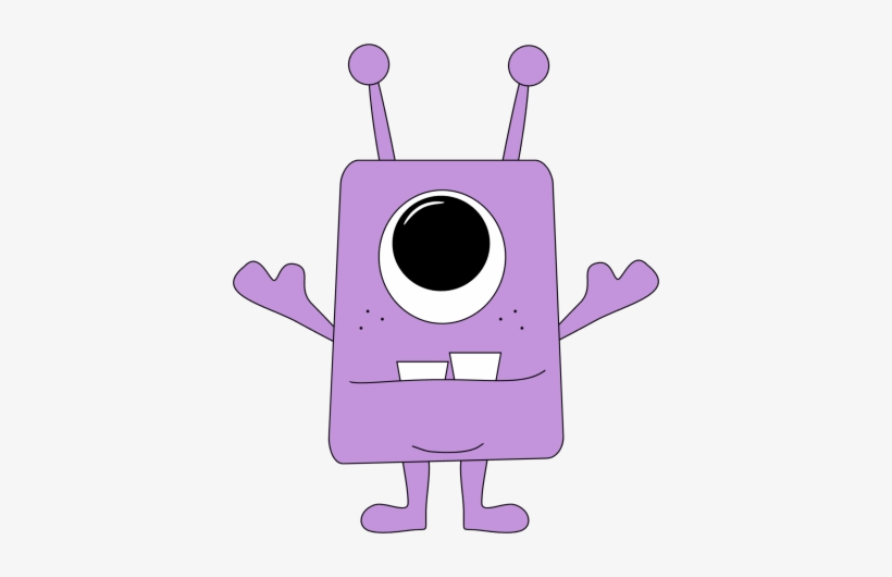 Monster Lilac Clipart - Purple Monster Clipart, transparent png