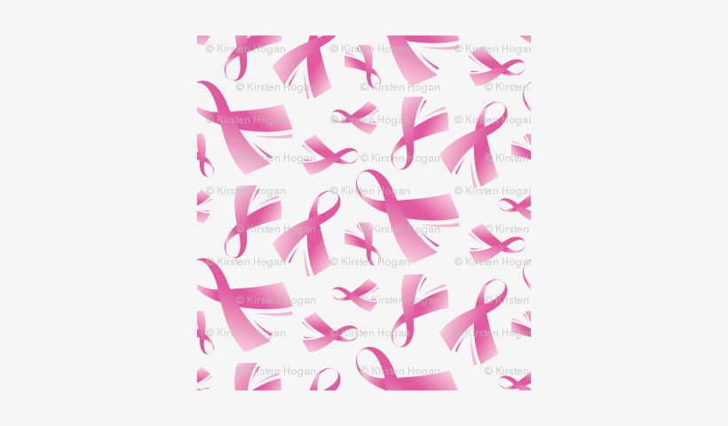 Breast Cancer Pink Ribbon - Cancer Ribbon Repeating Transparent, transparent png