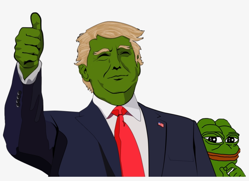 Thank You Pepe The Frog For My Main Campaign Manager - Trollen Trump En Thierry, transparent png