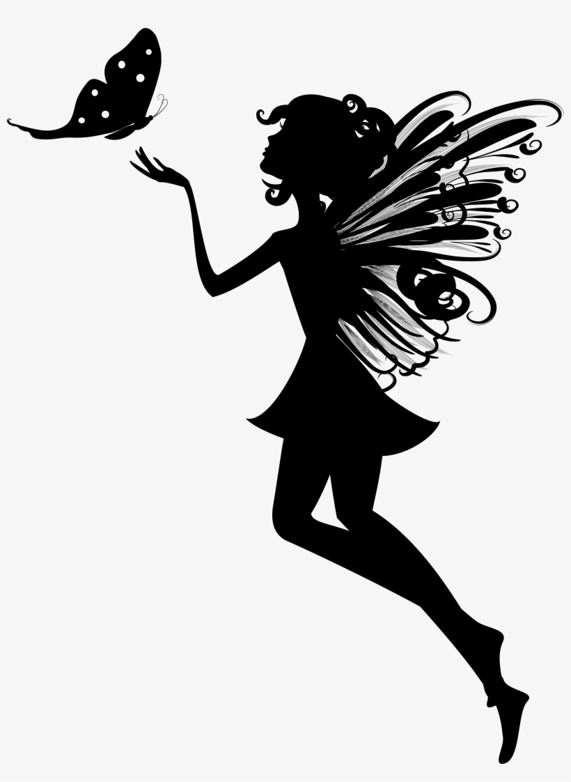 Free Fairy Silhouette Clip Art, transparent png