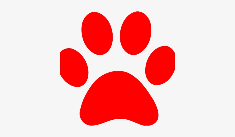 Red-paw - Dog Paw Red Png, transparent png