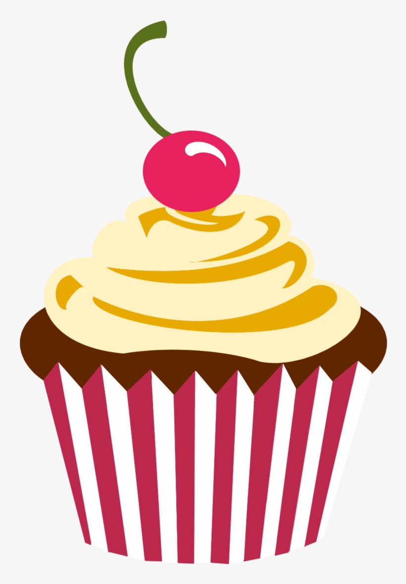 Cupcake Logo Png Cherry Chocolate Cupcake By - Cupcake Png, transparent png