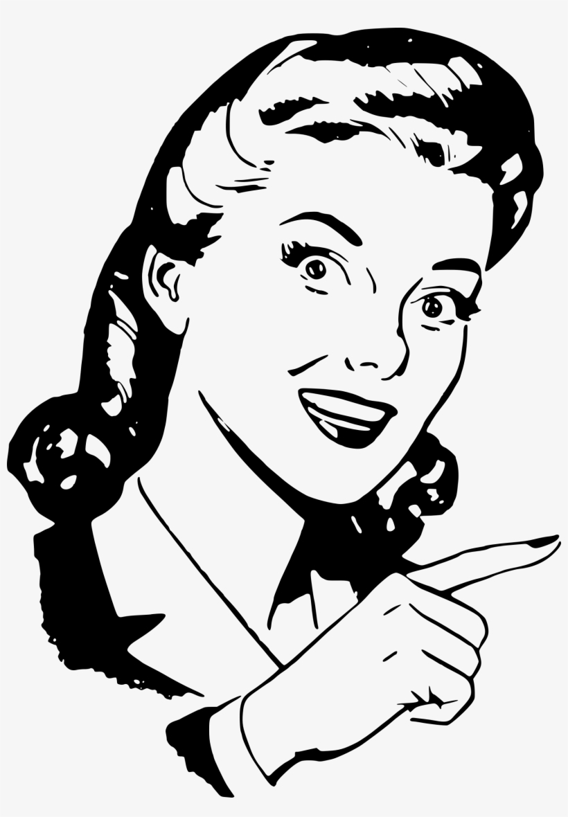 This Free Icons Png Design Of Finger Pointing Lady, transparent png