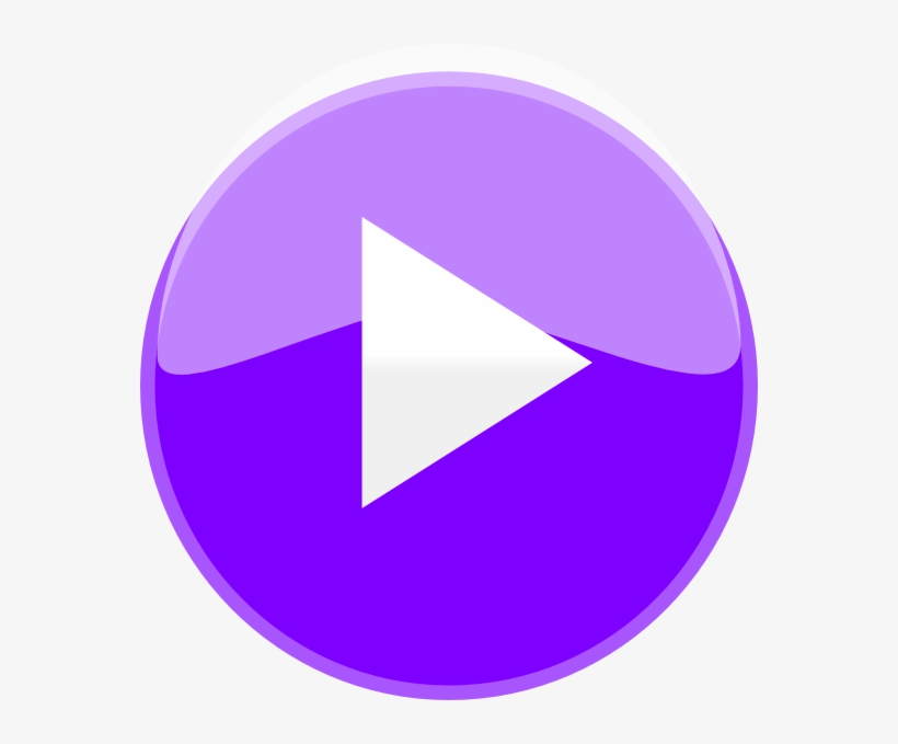 Purple Play Button Svg Clip Arts 564 X 599 Px, transparent png