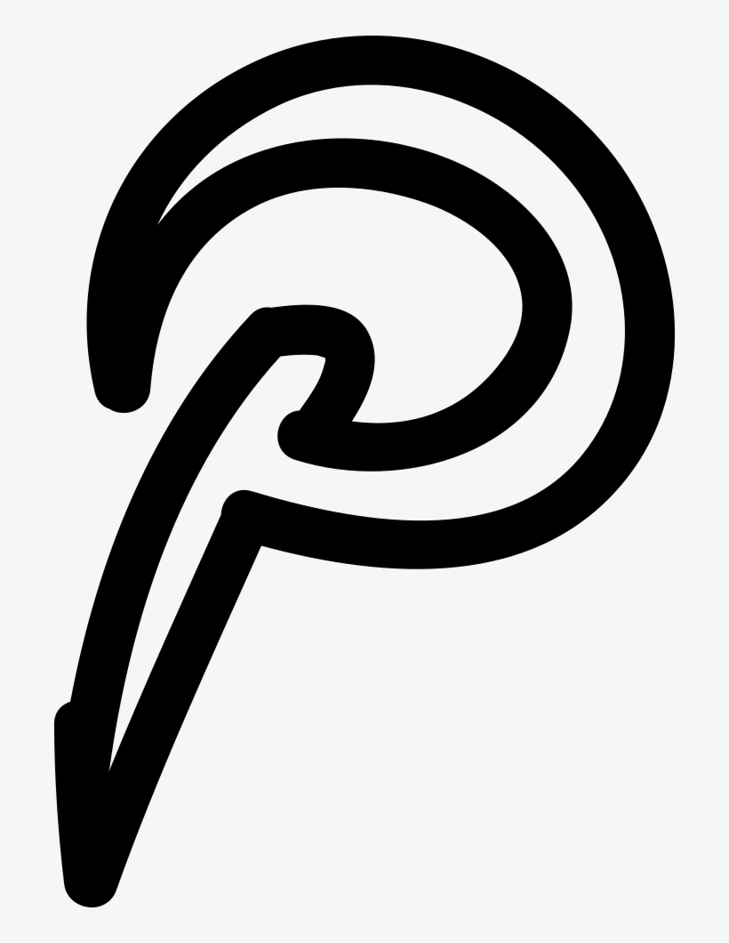 Pinterest Hand Drawn Logo - Logo, transparent png