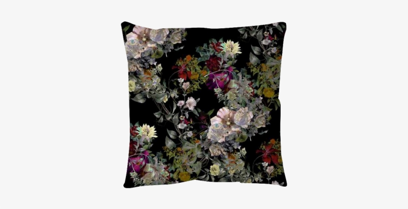 Watercolor Painting Of Leaf And Flowers, Seamless Pattern - Watercolor Painting, transparent png