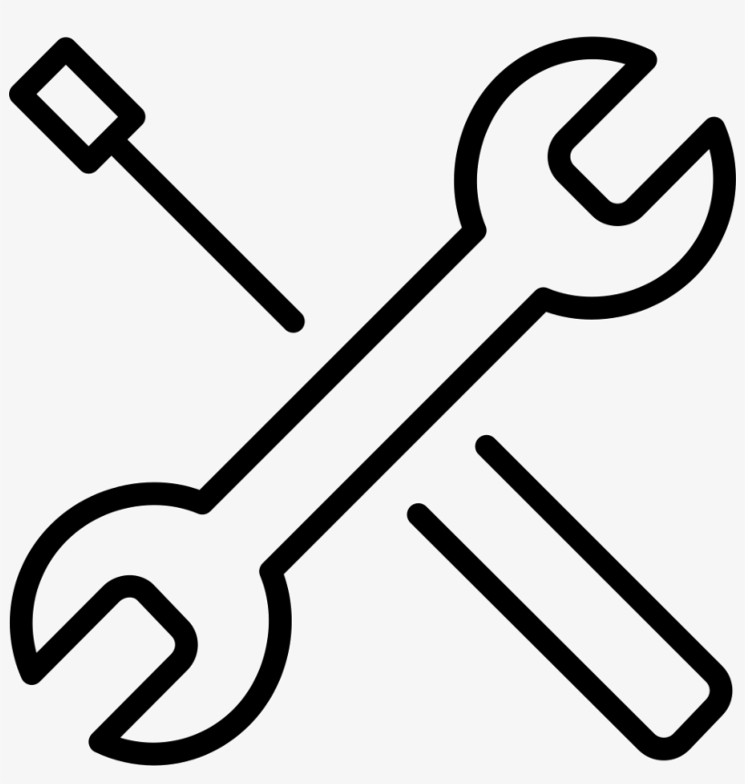 Png File - Wrench And Screwdriver Png, transparent png