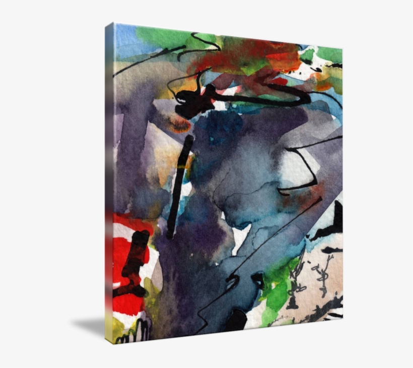 "abstract Intuitive Organic Smoke By Ginette" By Ginette - Gallery-wrapped Canvas Art Print 24 X 24 Entitled Abstract, transparent png