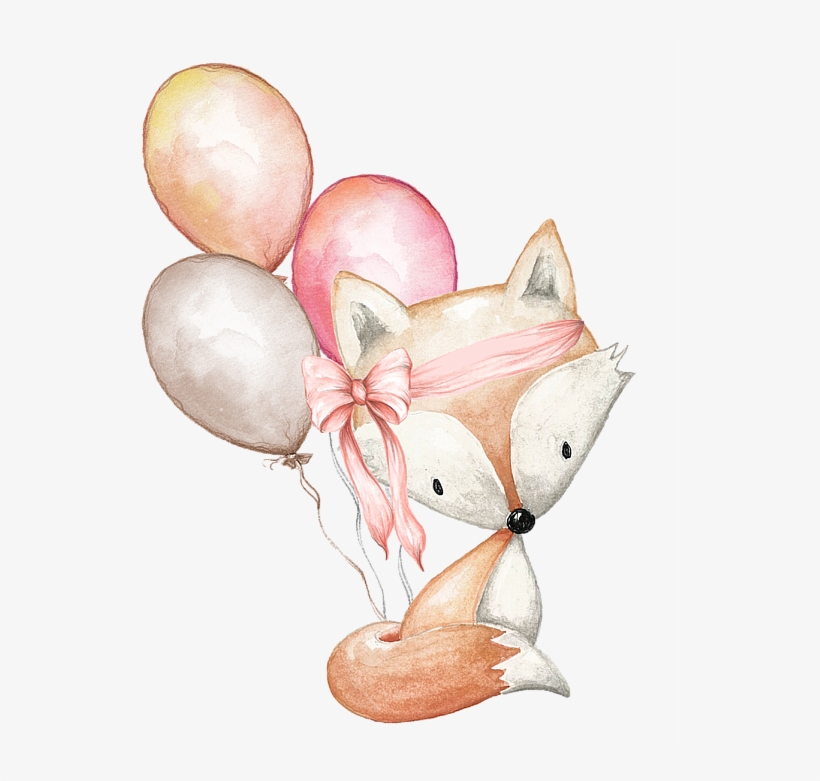 Graphic Library Stock Boho Fox With Balloons Duvet - Boho Fox, transparent png