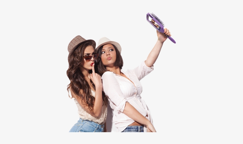 Selfies Are So Hot Right Now - Girls Taking Selfie Png, transparent png