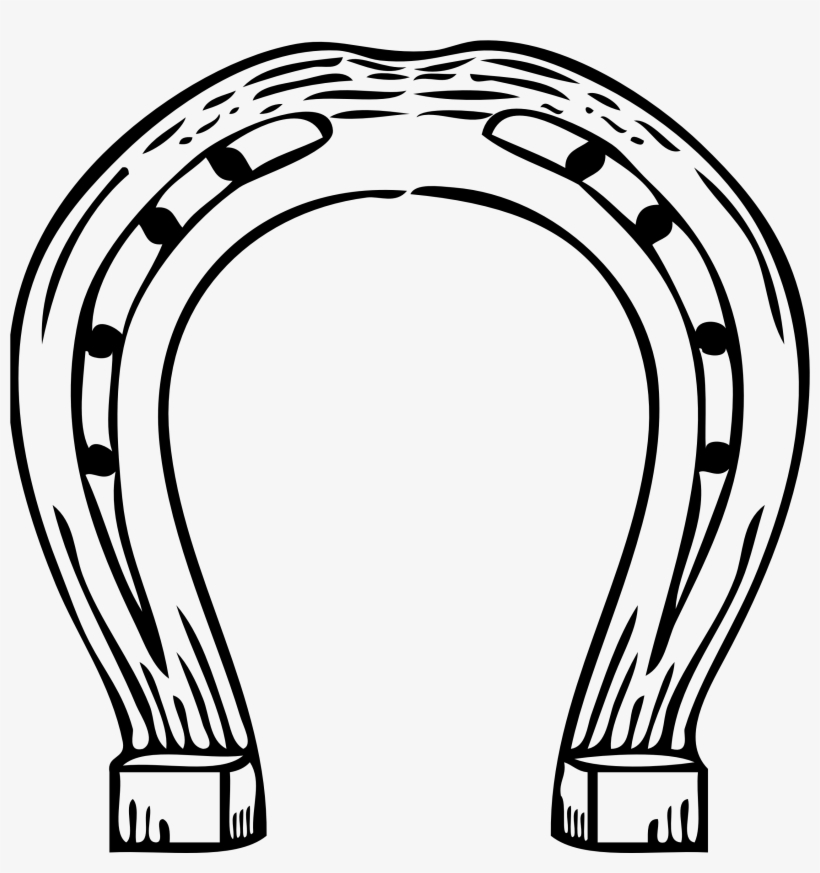 Horseshoe Drawing - Clipart Library - Horseshoe Clipart Black And White, transparent png
