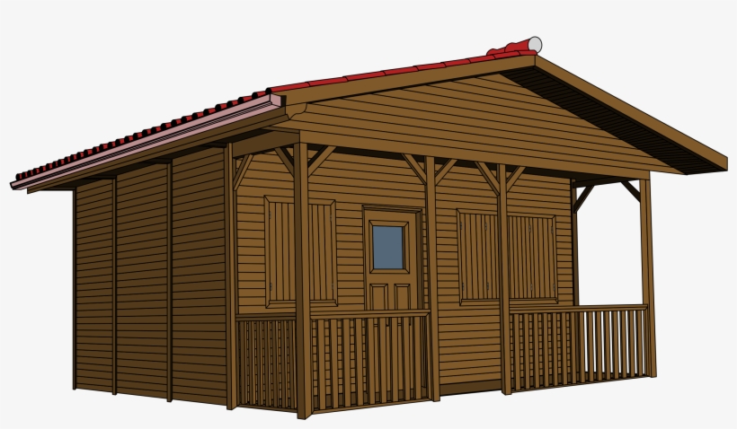 Big Wooden House Clipart Svg Transparent Download - Wooden House Transparent, transparent png