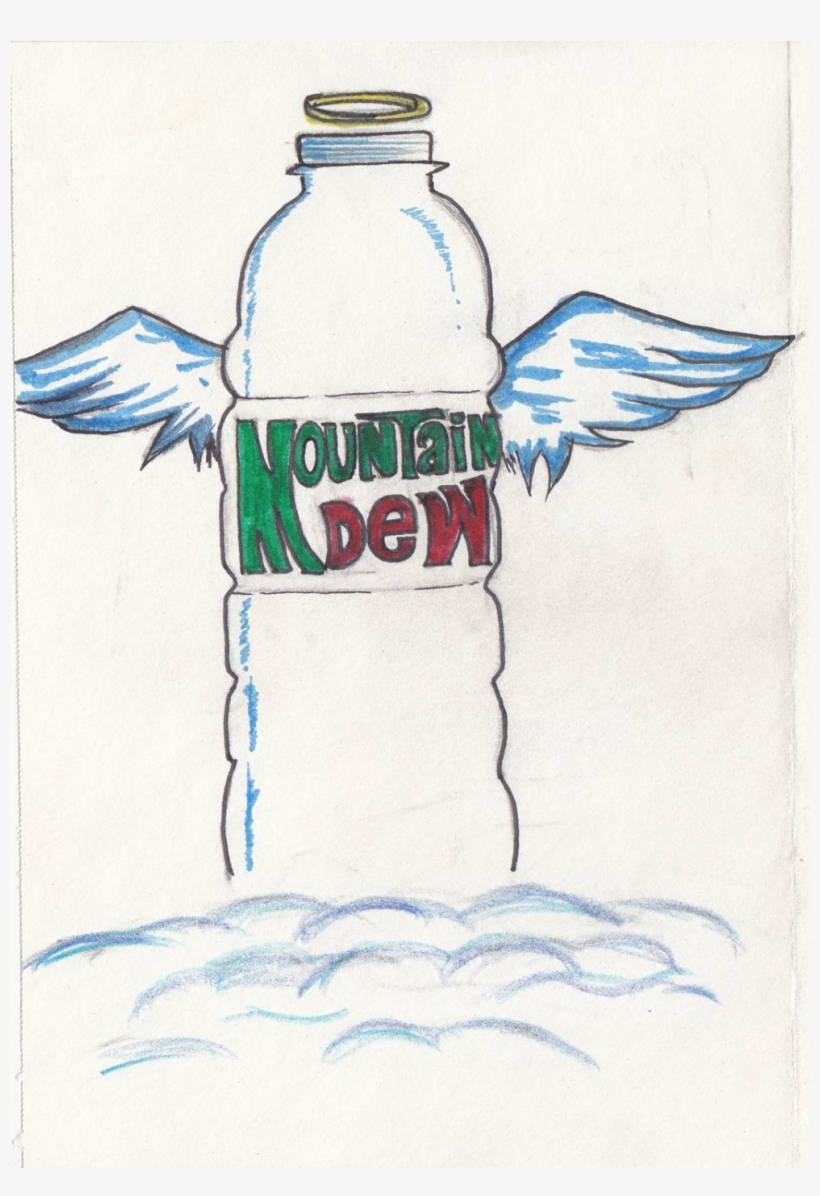 Mountain Dew Iced Tea- Bottle - Sketch, transparent png