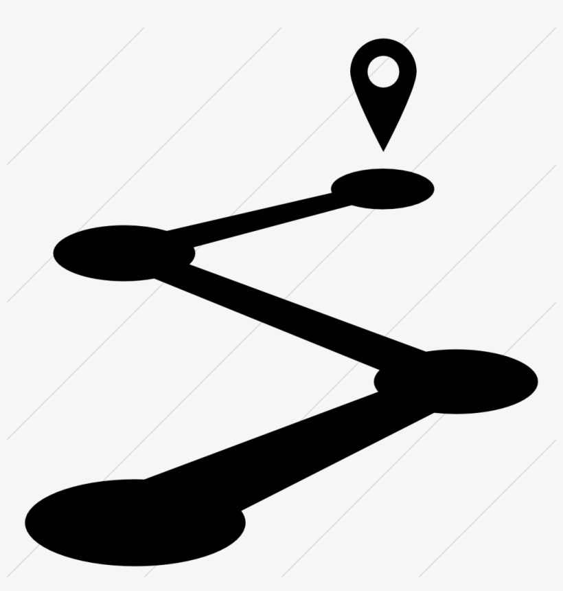 Road Map Svg - Road Icon White Png, transparent png