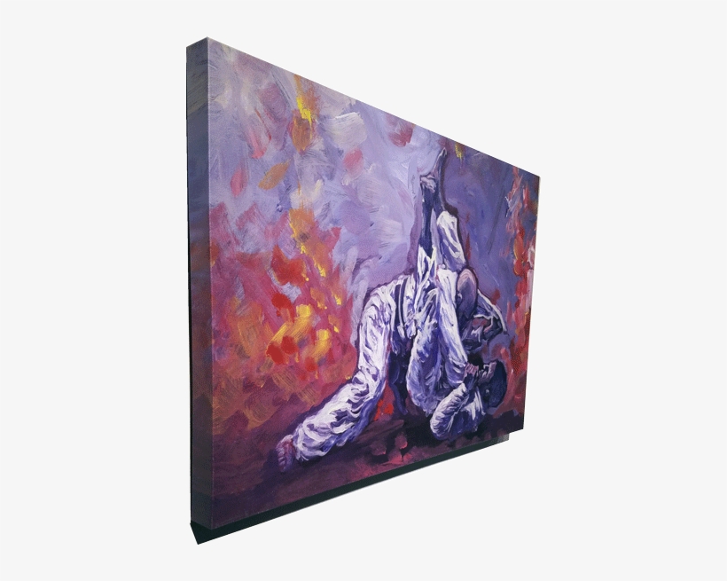 Preview Of Bjj Painting Print Hanging On Wall - Brazilian Jiu Jitsu Paintings, transparent png