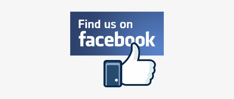 Find Us On Facebook With Thumb Up - Find Us On Facebook Logo Png, transparent png