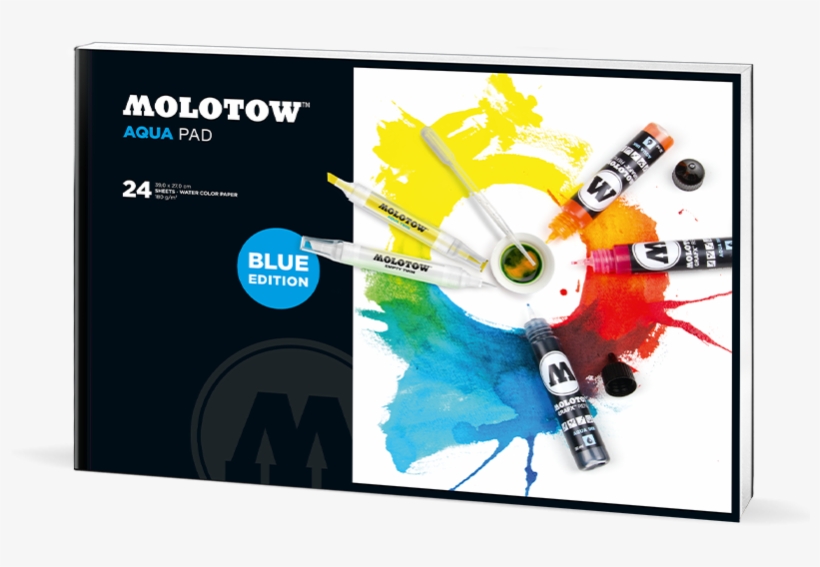 Molotow Aqua Pad (27 X 19,5 Cm), transparent png