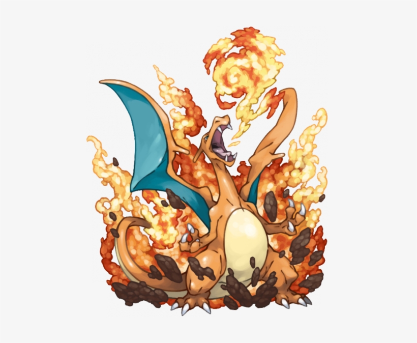 Charizard Png Image Charizard Venusaur Blastoise Fusion 500x594 PNG