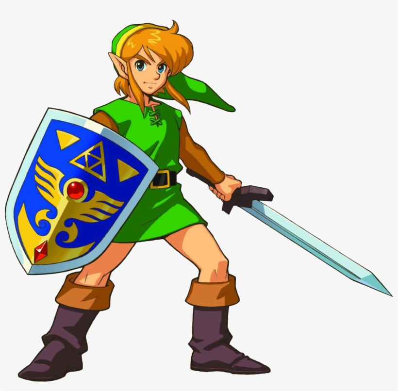 The Legend Of Zelda Clipart Blonde - Legend Of Zelda Link To The Past Link, transparent png