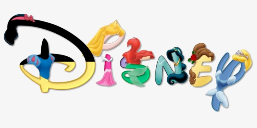 Disney Babies - Disney Logo With Princesses, transparent png