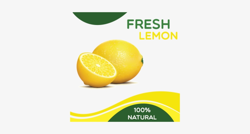 Download Transparent Fresh Lemon With Abstract Style Background, Lemon ...