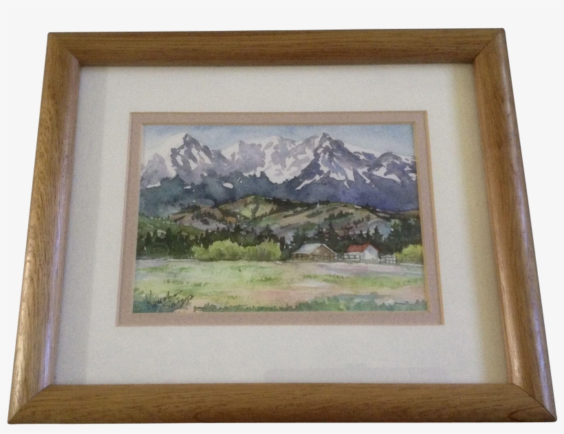 Kanoko Saizyo, Watercolor Painting, Homestead Ranch - Picture Frame, transparent png