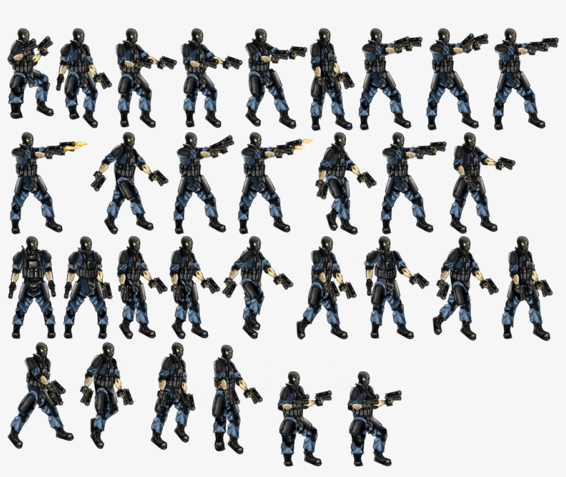 More Complex Bitmap With Variable Frame Size - Sprite Sheets, transparent png