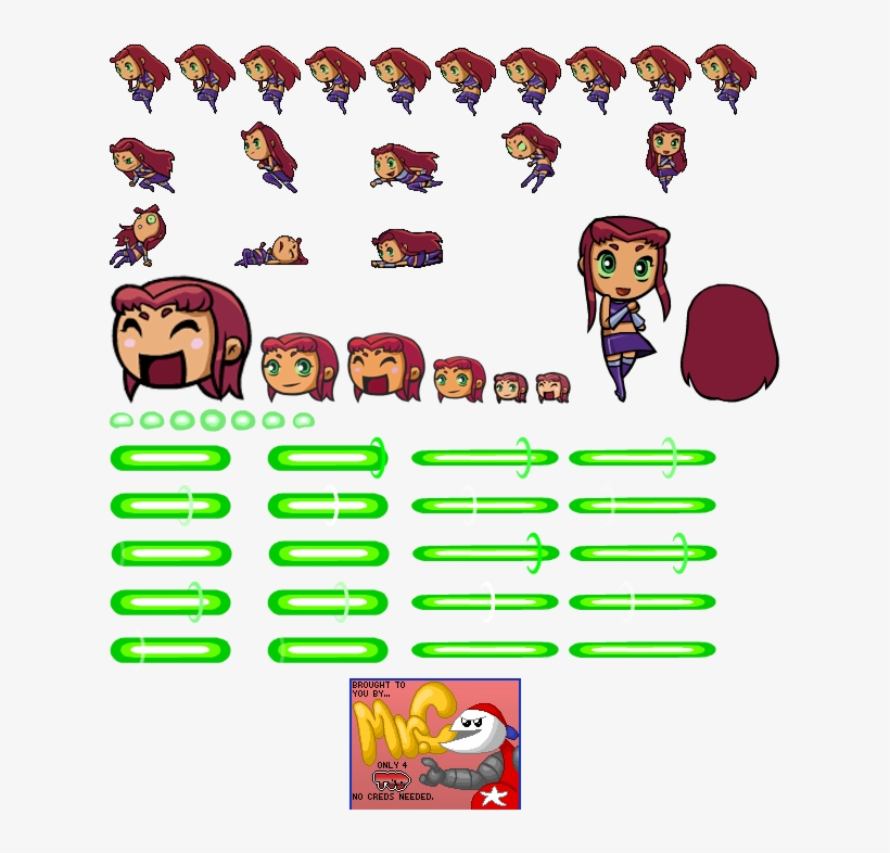 Starfire - Tag Team Titans Starfire, transparent png
