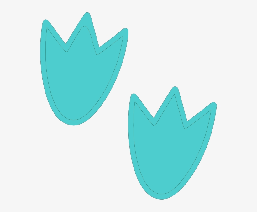 Image Transparent Library Blue Dino Feet Clip Art At - Clipart Dinosaur Footprints, transparent png