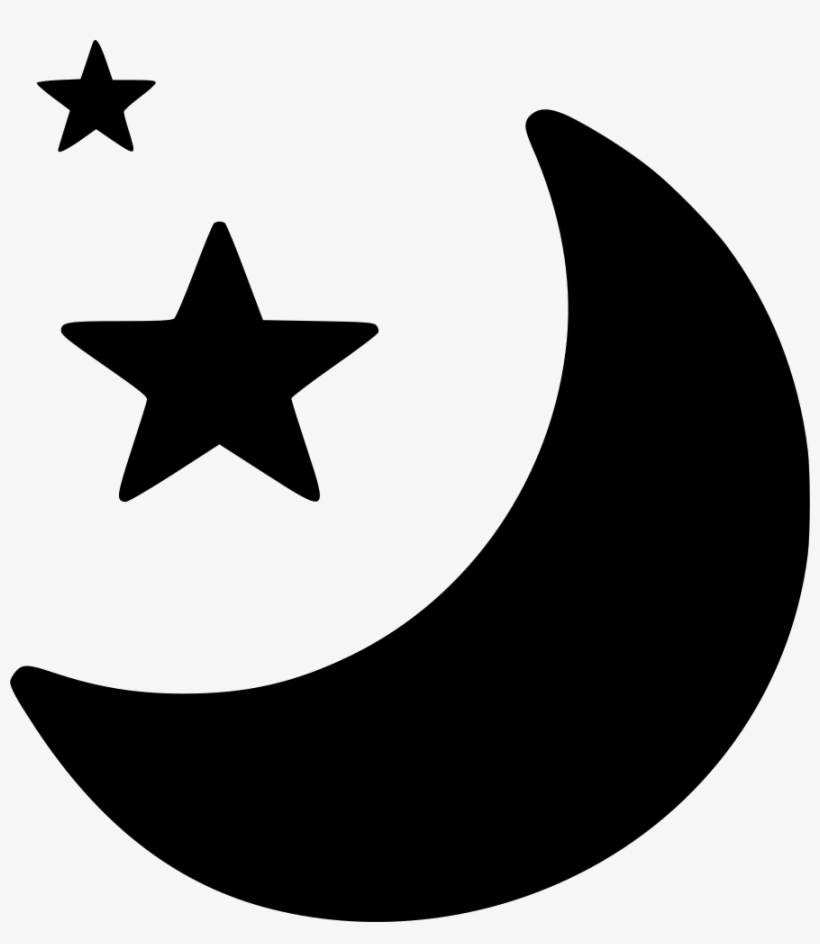 Moon Stars Comments - Moon And Stars Svg, transparent png