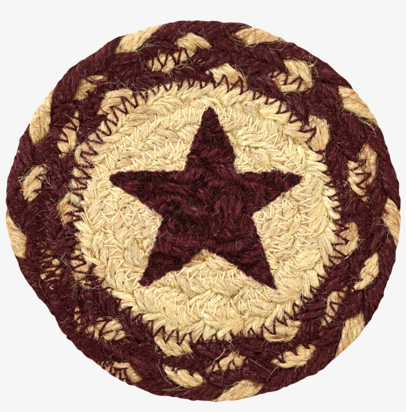 Vhc Brands Burgundy Tan Jute Coaster Stencil Star Set - Captain America Vinyl Sticker, transparent png