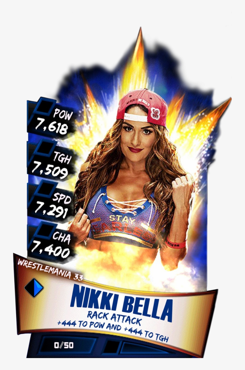 Nikkibella S3 14 Wrestlemania33 - Wwe Supercard Wrestlemania 33 Carmella, transparent png