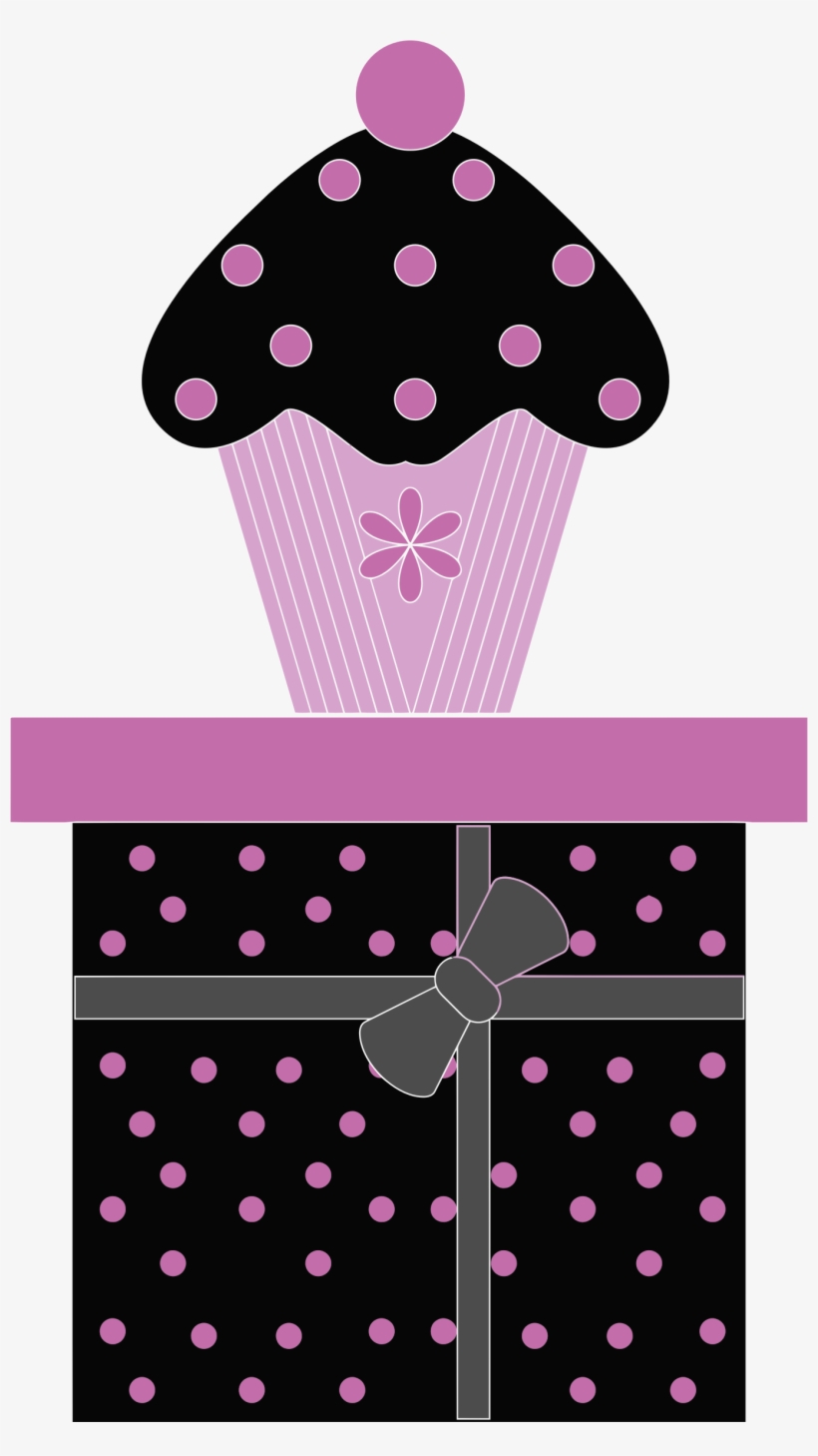This Free Icons Png Design Of Cupcake On Gift Box, transparent png