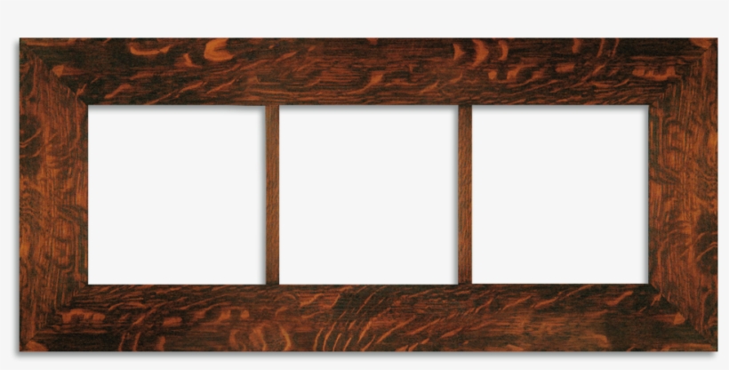 Triple 3-inch Oak Legacy Frame - 3 Frame, transparent png