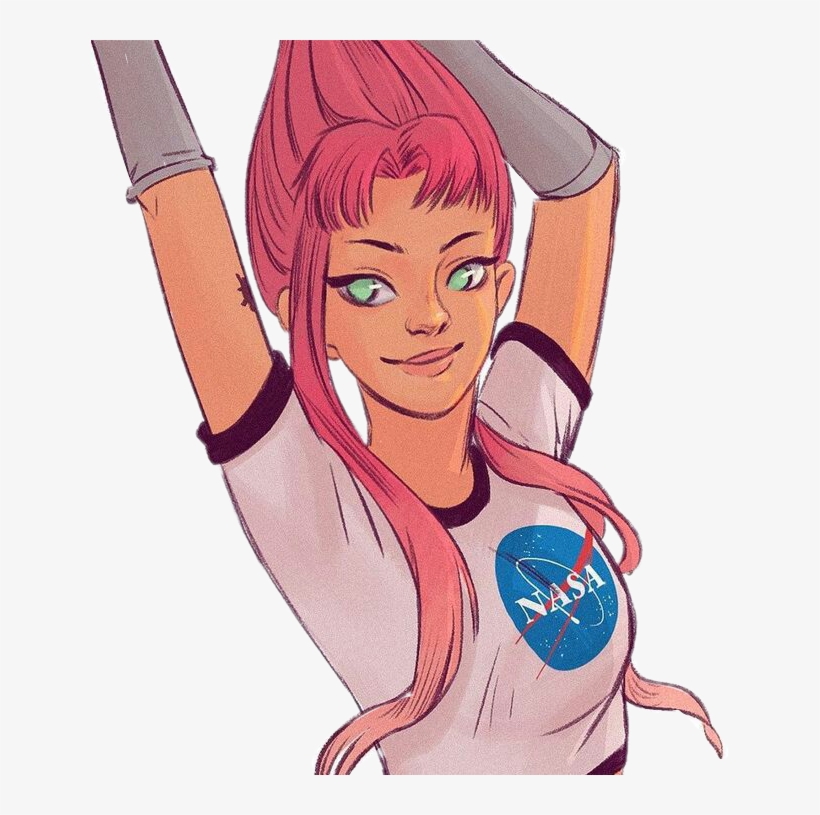 Starfire Fanart, transparent png
