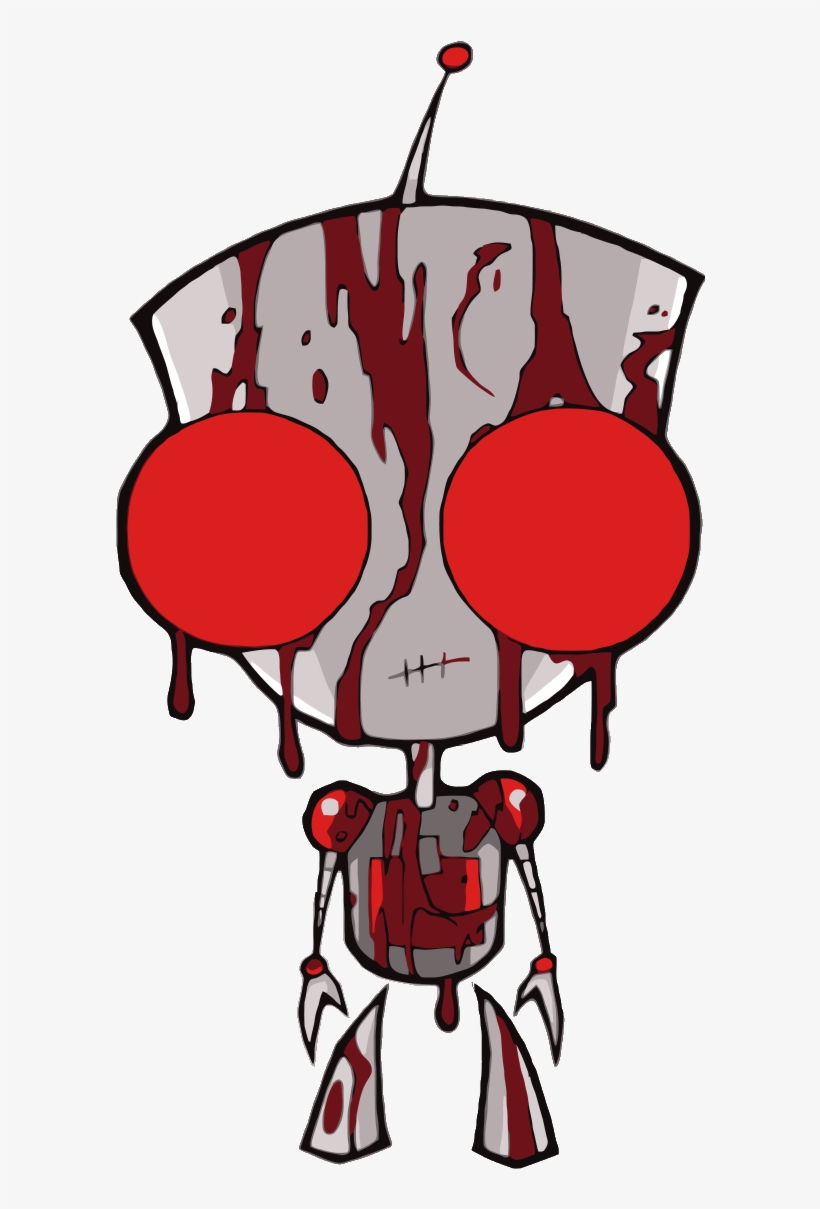 Pokeball Clipart Clip Art - Invader Zim Bloody Gir - 597x1136 PNG