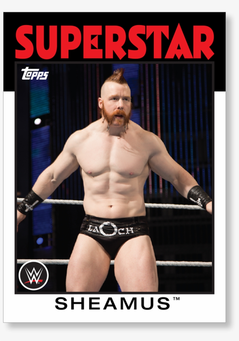Sheamus Wwe Heritage Base Poster Png Sheamus Motivational - Braun Strowman Signed Card 2016 Topps Heritage Wwe, transparent png
