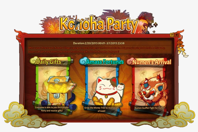 Konoha Party Grid - Reincarnation 2 Unlimited Ninja, transparent png