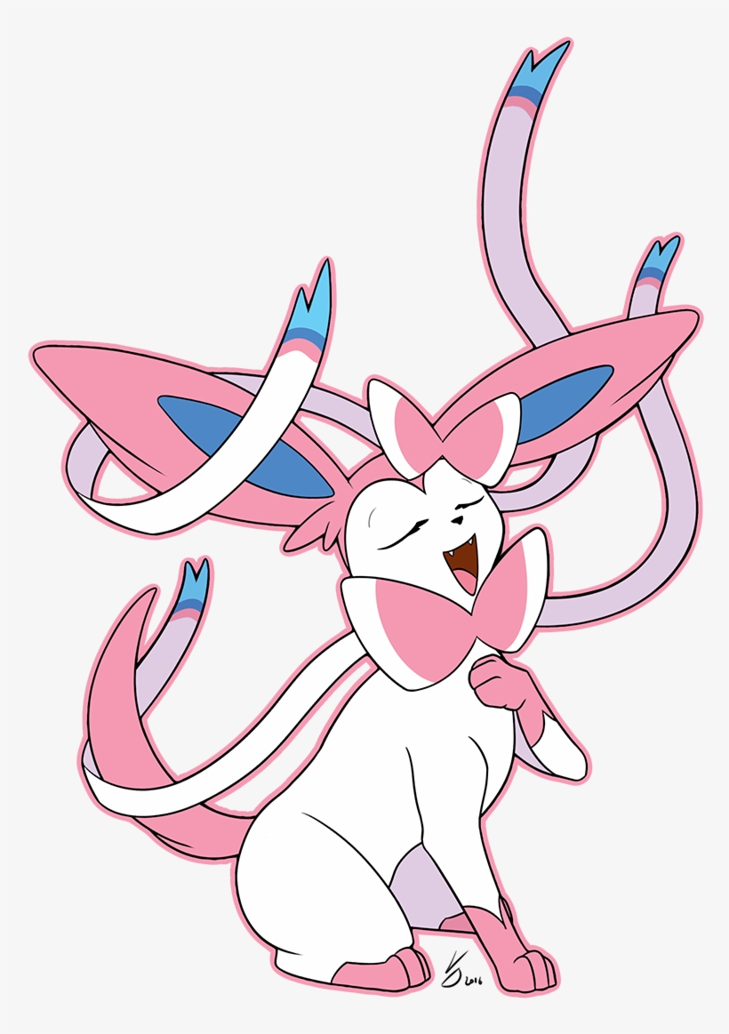 [pokecember - Sylveon Singing, transparent png