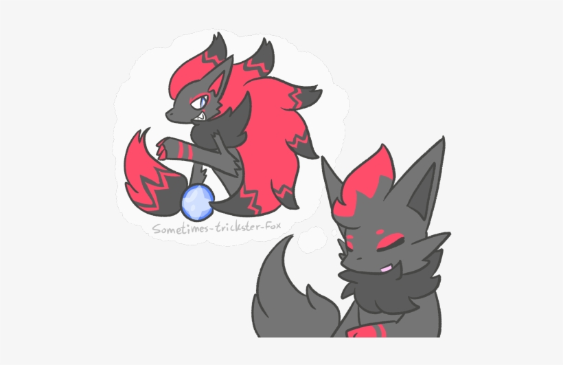 “i Mean Evolving Into A Zoroark Is Pretty Nice, Getting - Cartoon, transparent png