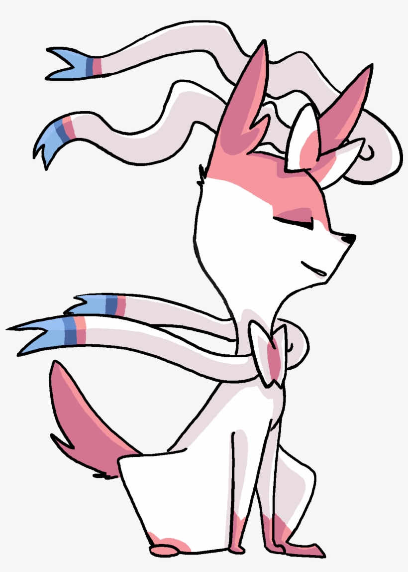 Sylveon By Manglekittens - Drawing, transparent png
