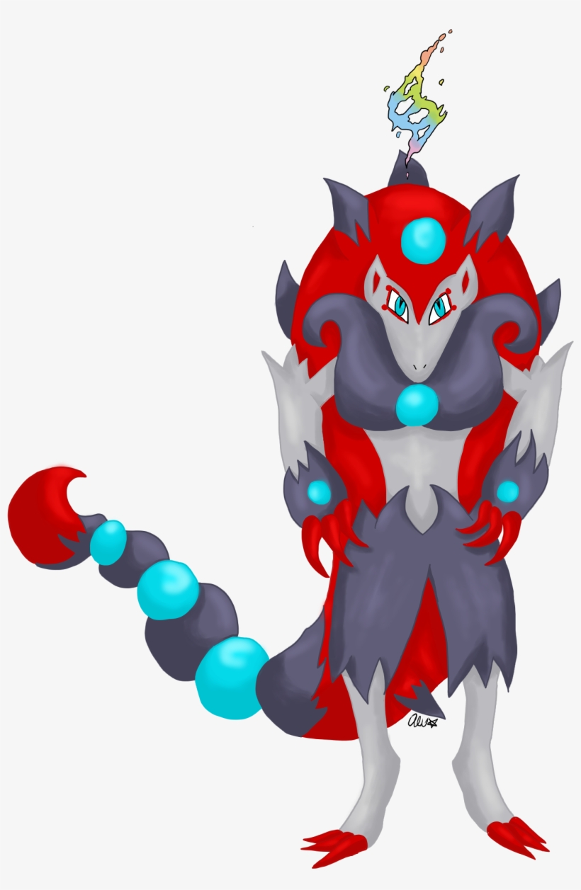 Megazoroark - Mega Zoroark Png, transparent png