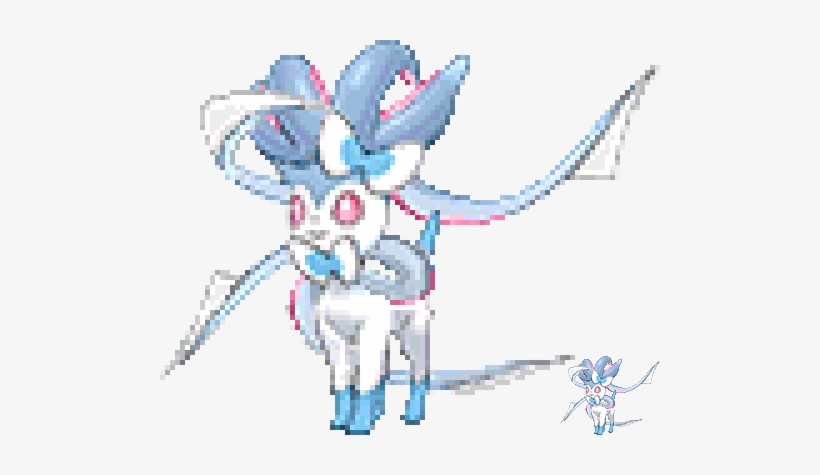 Malamar And Sylveon Fusion Request From @lucymelonbun - Cartoon, transparent png