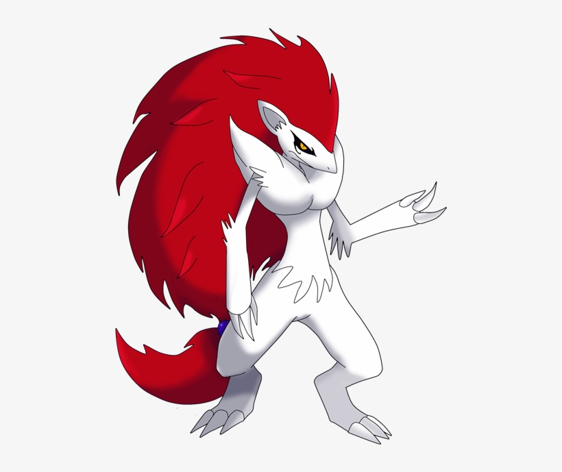 Sugimori Kaiserin Zoroark By Kaizerin On Deviantart - White Zoroark Art, transparent png