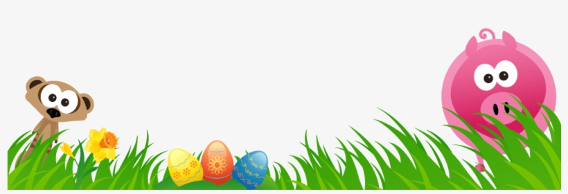 Easter Border - Grass, transparent png