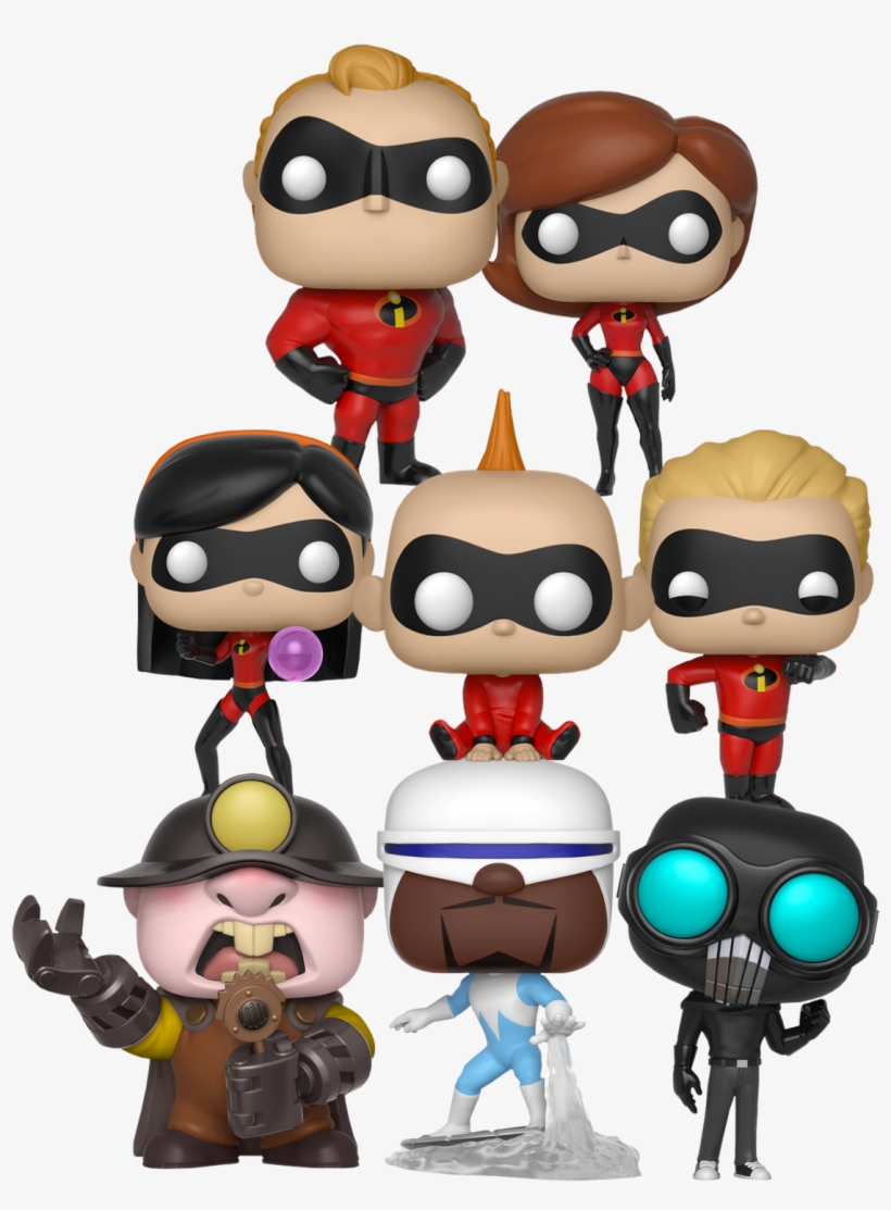 The Incredible Funko Pop Vinyl Bundle Set - Incredibles 2 Funko Pop, transparent png