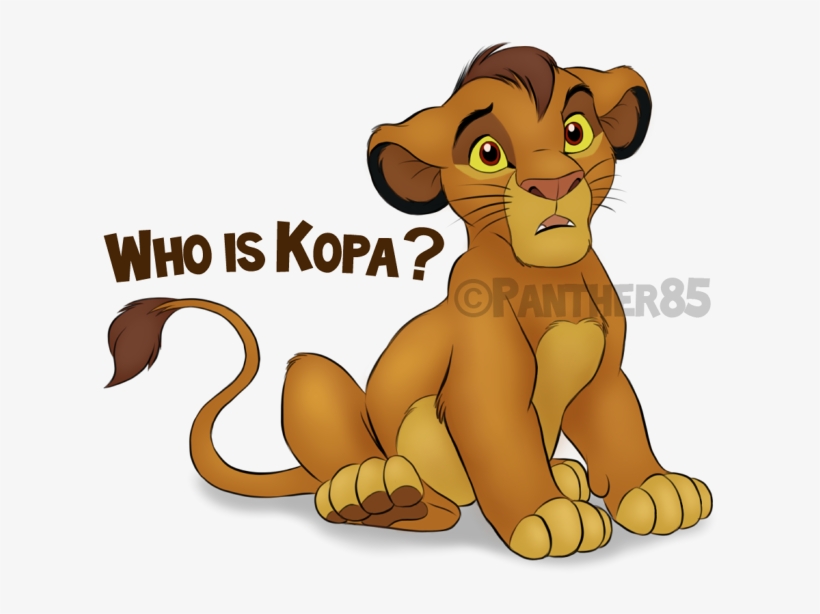 Jpg Black And White Library Who Is Kopa By Panther - Simba, transparent png