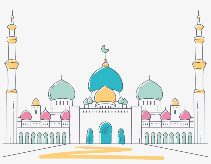Free Png Mosque Vector Png Images Transparent - Transparent Background Mosque Clipart, transparent png