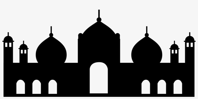 Png File Svg - Badshahi Mosque Silhouette Png, transparent png