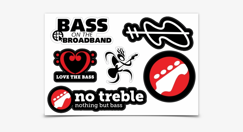 Image Of No Treble/bass On The Broadband Sticker Sheet - All About That Bass, transparent png